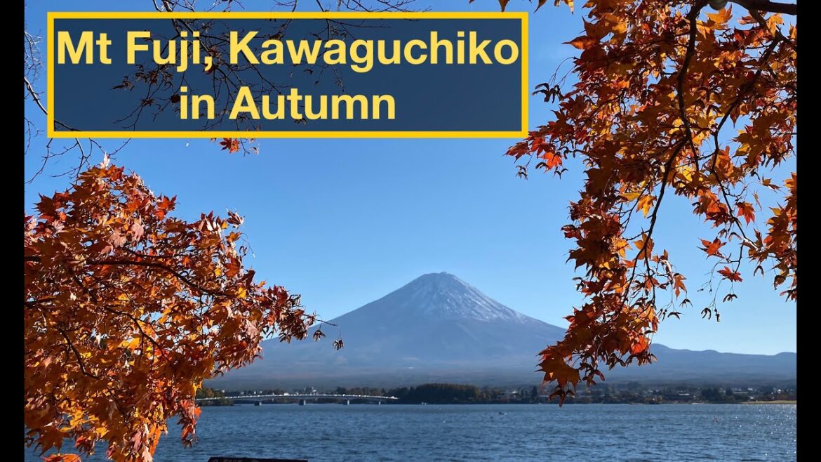 Mount Fuji in Autumn from Lake Kawaguchi