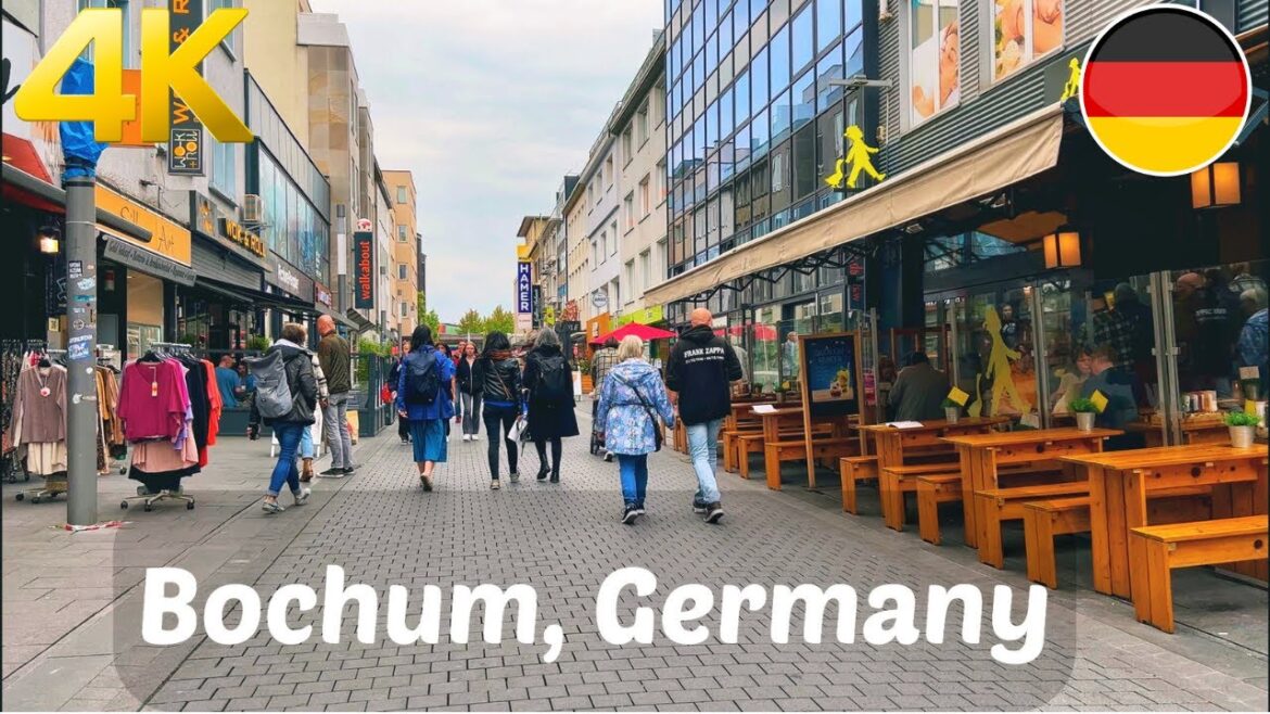Walking tour in Bochum, Germany 4k 60fps Walking tour in Bochum, Germany 4k 60fps