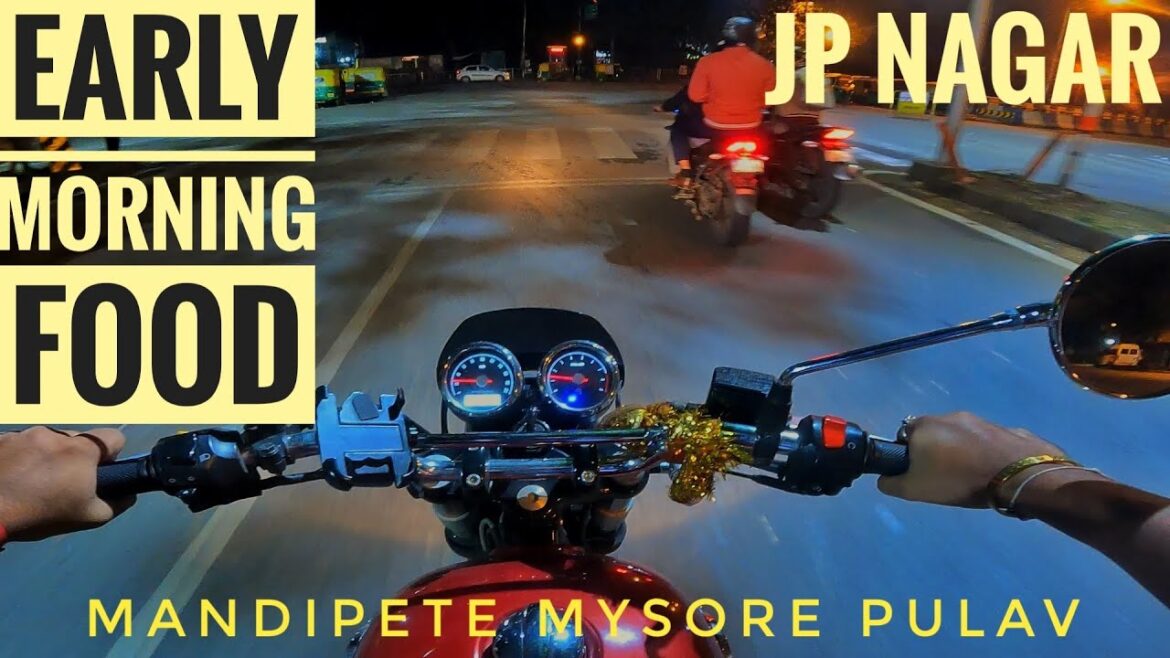 MANDIPETE MYSORE PULAV | EARLY MORNING FOOD IN BANGALORE | VICKYVRULZZ | BIRTHDAY RIDE | JP NAGAR