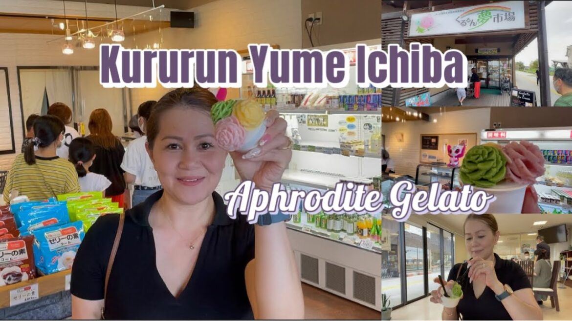#Aphrodite #Gelato:Gelato ice cream at #Kururun #YumeIchiba   #道の駅　#おおき #くるるん夢市場 #アフロディーテ @Bhie Lau
