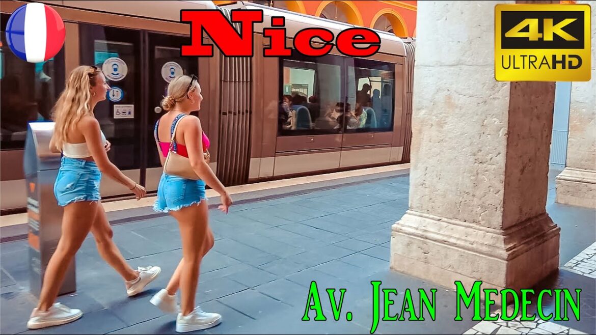 Nice, France, Av. Jean Medecin – 4k UHD 60fps -walking tour- with Subtitles Nice, France, Av. Jean Medecin - 4k UHD 60fps -walking tour- with Subtitles