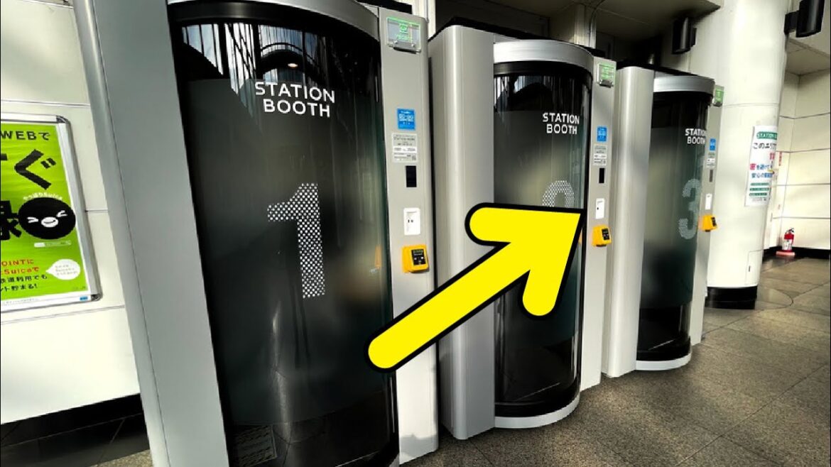 Little Tour 🤏 TINY WORK CAPSULE IN 2 TOKYO TRAIN STATIONS 2022. Little Tour Travel ASMR