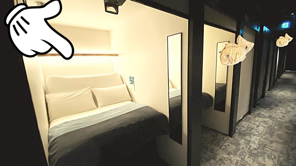 Cool futuristic capsule hotel with automatic bed｜The Millennials Kyoto review｜4K