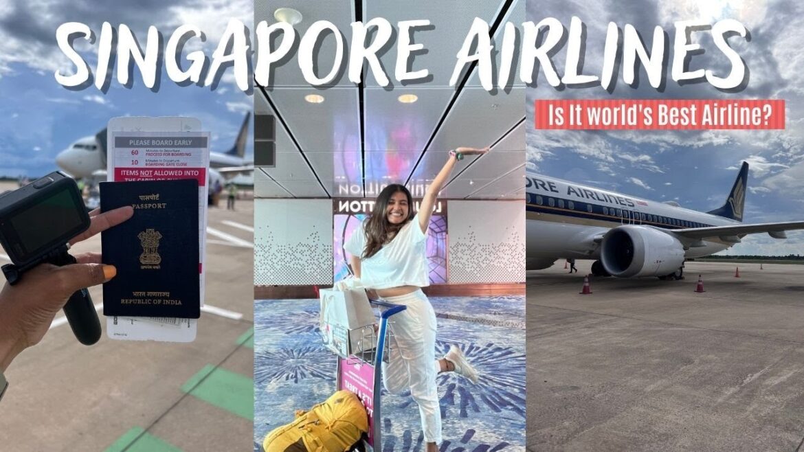 OMG The World's Best Economy class - Singapore Airlines Experience | Cambodia To Singapore To INDIA