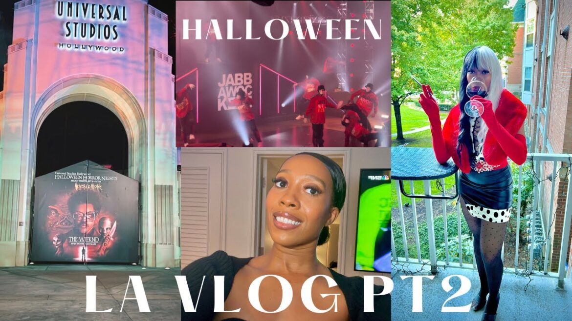 Travel Vlog || Los Angeles Part 2 (The Weeknd Halloween Horror Nights + Jabbawockeez)