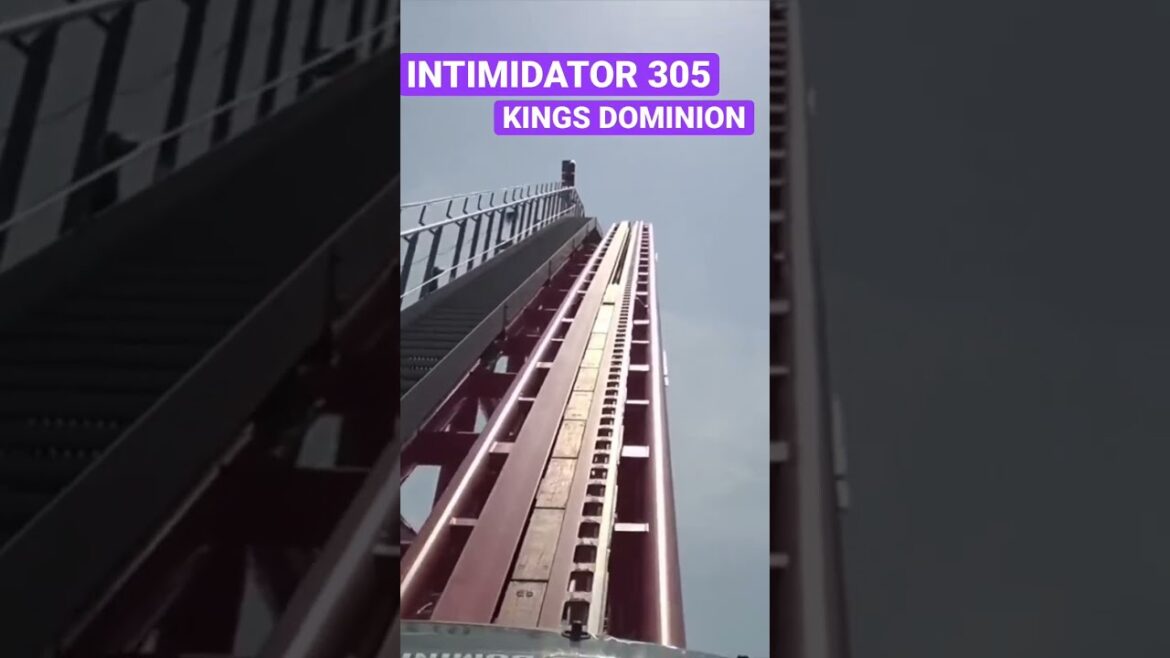 INTIMIDATOR 305 Front Seat POV Kings Dominion Roller Coaster #shorts #FrontSeatMedia #AllCoasters