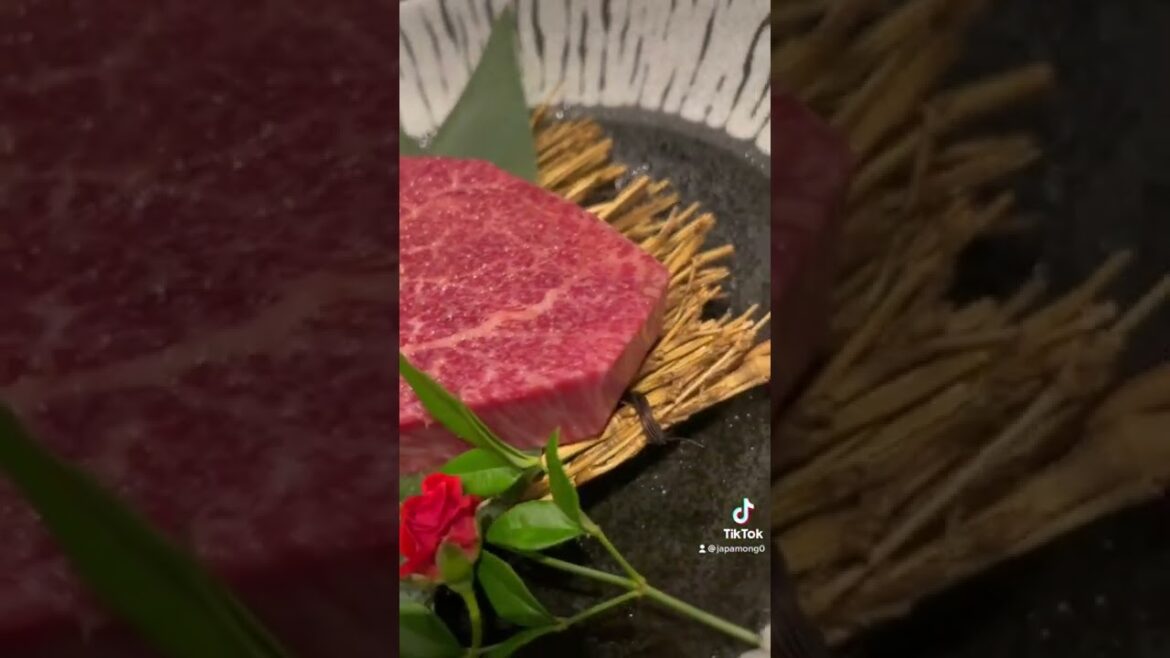 $200 wagyu "Japanese BBQ" steak course in Tokyo - 4K #wagyu
