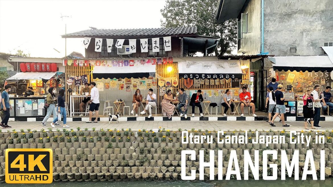 [4K🇹🇭] WALKING MAE KHA CANAL I Otaru Japan in Chiang Mai, Thailand I คลองแม่ข่า 2022 🎊🎎🎏