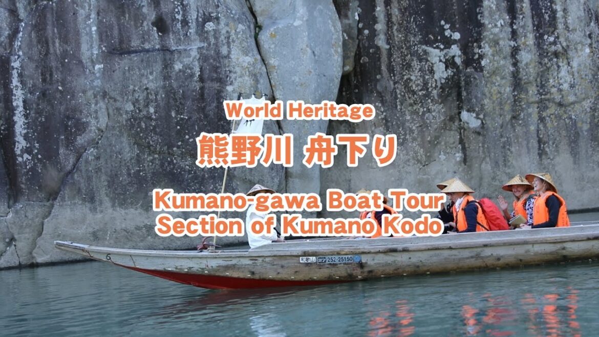 World Heritage Shingu Japan. Kumano-gawa Boat Tour Section