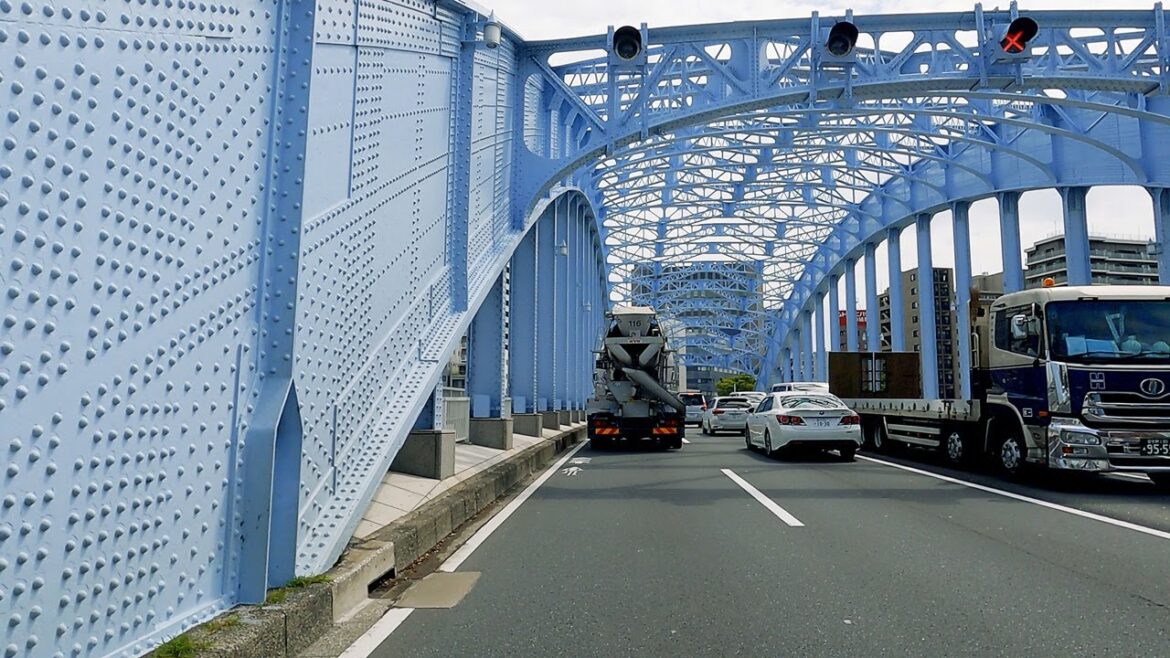 Tokyo Drive 2021 | Ginza 8 chome to Shinozaki Park (Chuo City to Edogawa City) | Driving in Japan