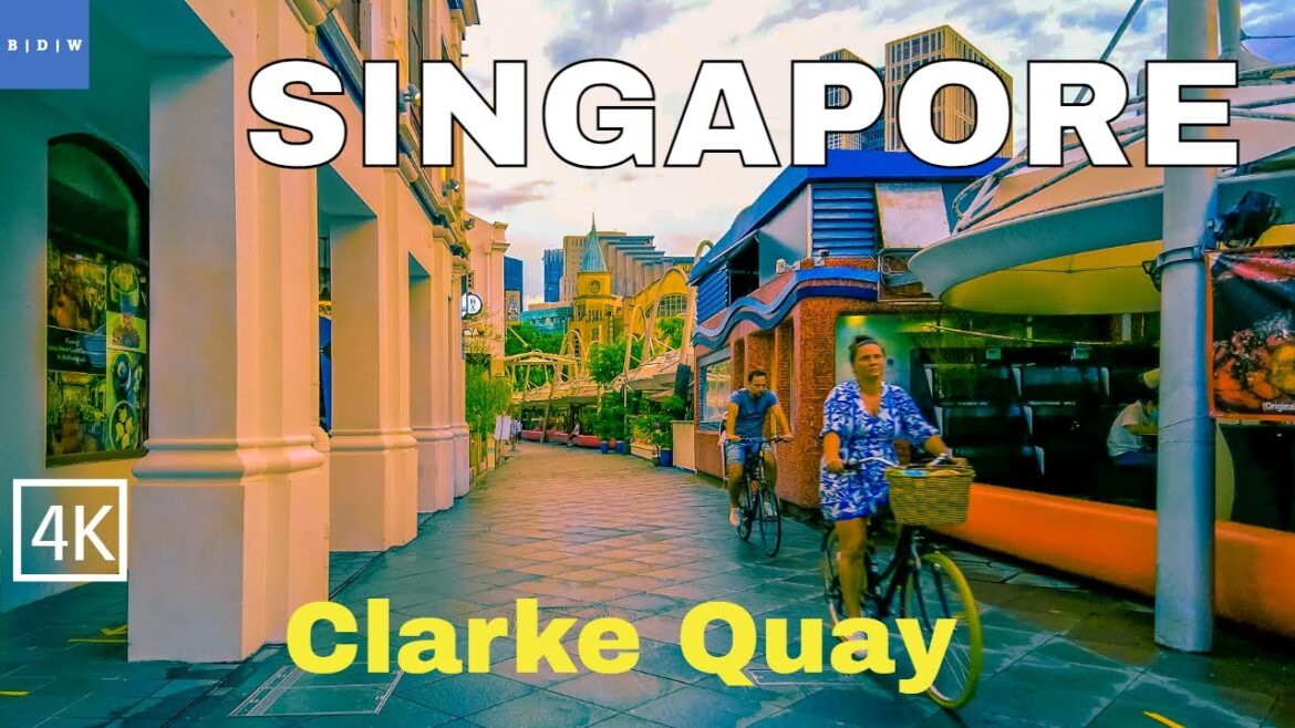 [4K] Walking Tour at Singapore River | Central | Clarke Quay 2021