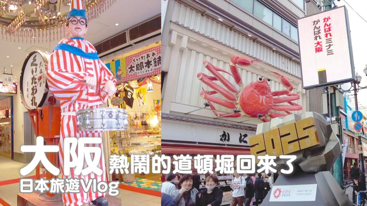 大阪｜難波道頓堀現況、豆柴咖啡、法善寺、一蘭拉麵｜日本旅遊vlog／Japan travel 2021 Osaka vlog