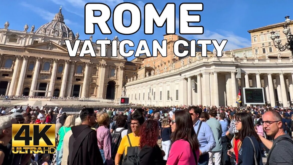 THE VATICAN 4K TOUR -ST PETER'S BASILICA | ROME WALKING TOUR