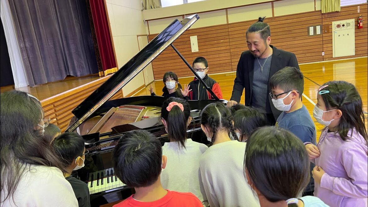 【北海道の田舎の小学校でコンサート】笑顔がキラキラ元気いっぱいの子供達【日本Vlog #4】