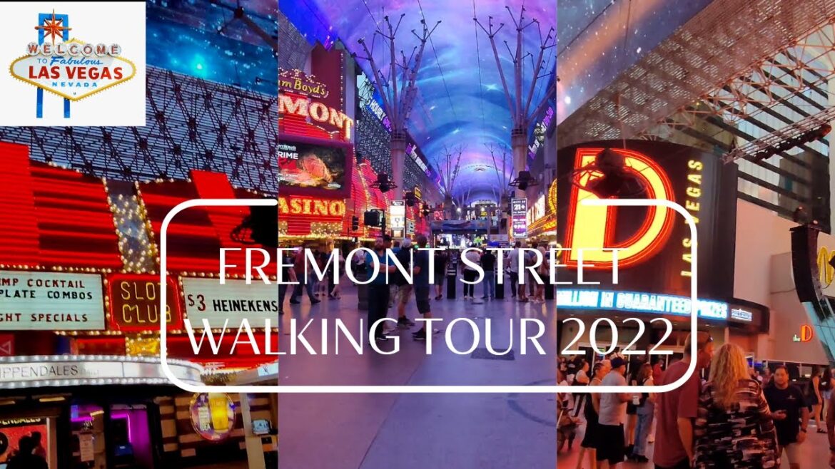 FREMONT STREET EXPERIENCE DOWNTOWN LAS VEGAS WALKING TOUR 2022