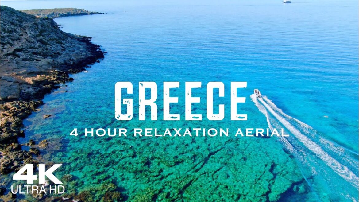 [4K] GREECE 🇬🇷 Vocal Deep House | 4 HOUR Aerial Relaxation Drone Film Ελλάδα