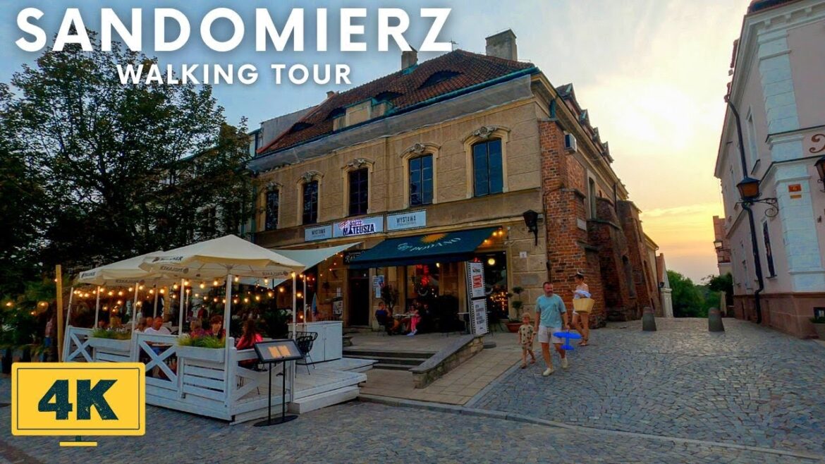 POLAND - SANDOMIERZ EVENING WALKING TOUR 2022 [4K]