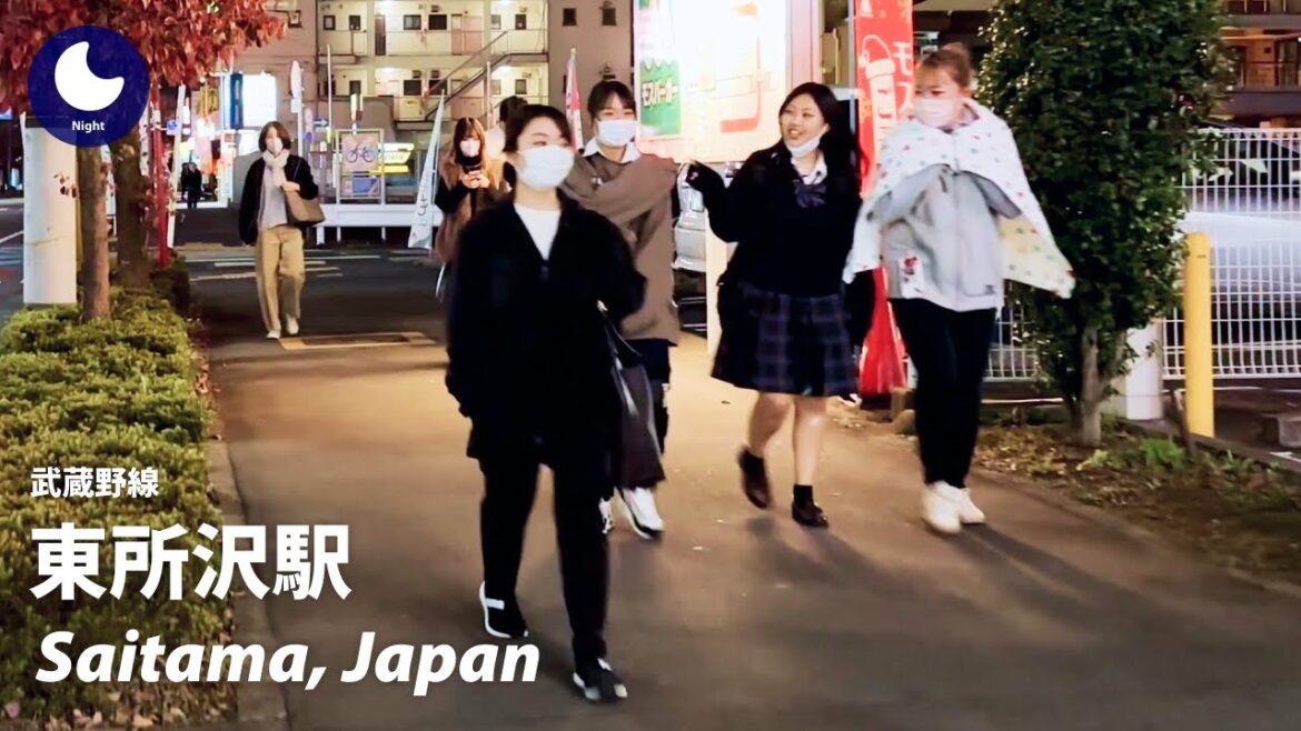 ⁴ᴷ Saitama: Higashi Tokorozawa Station (東所沢駅)  / Musashino Line : Japan Walking Tour 2022