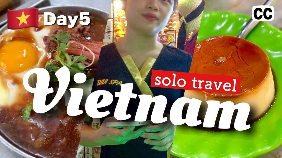 【2022 ベトナム🇻🇳ハノイ ひとり旅 】5日目 最終日グルメとマッサージを堪能 スイーツも 4K Vlog