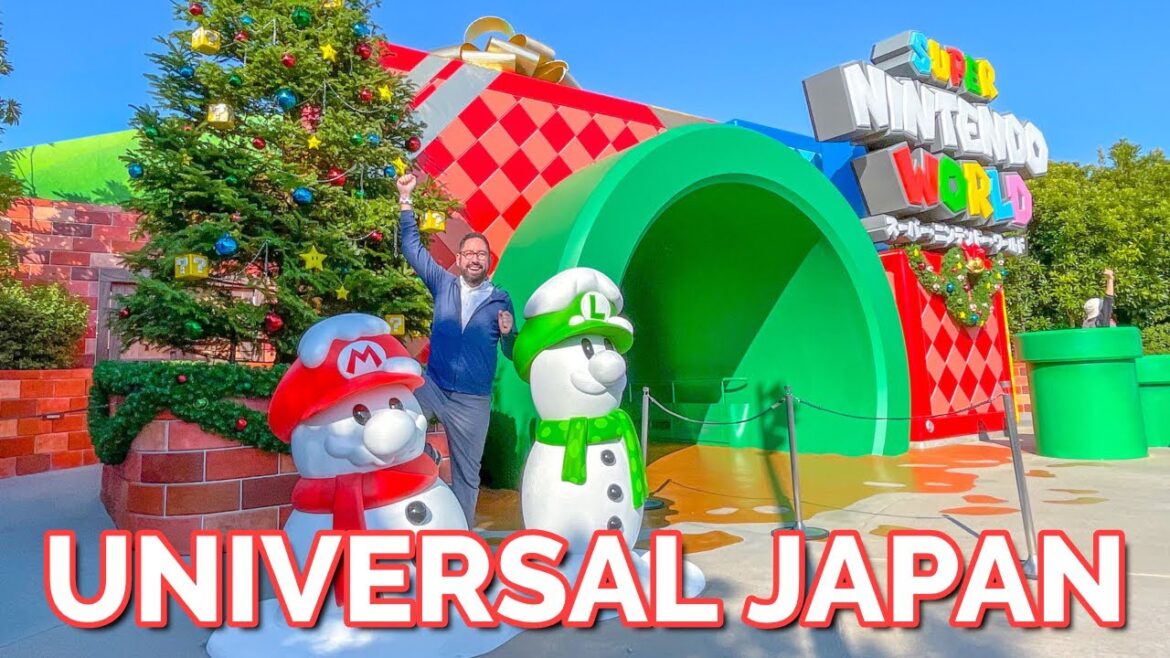 Super Nintendo World is Decorated for the Holidays at Universal Studios Japan!