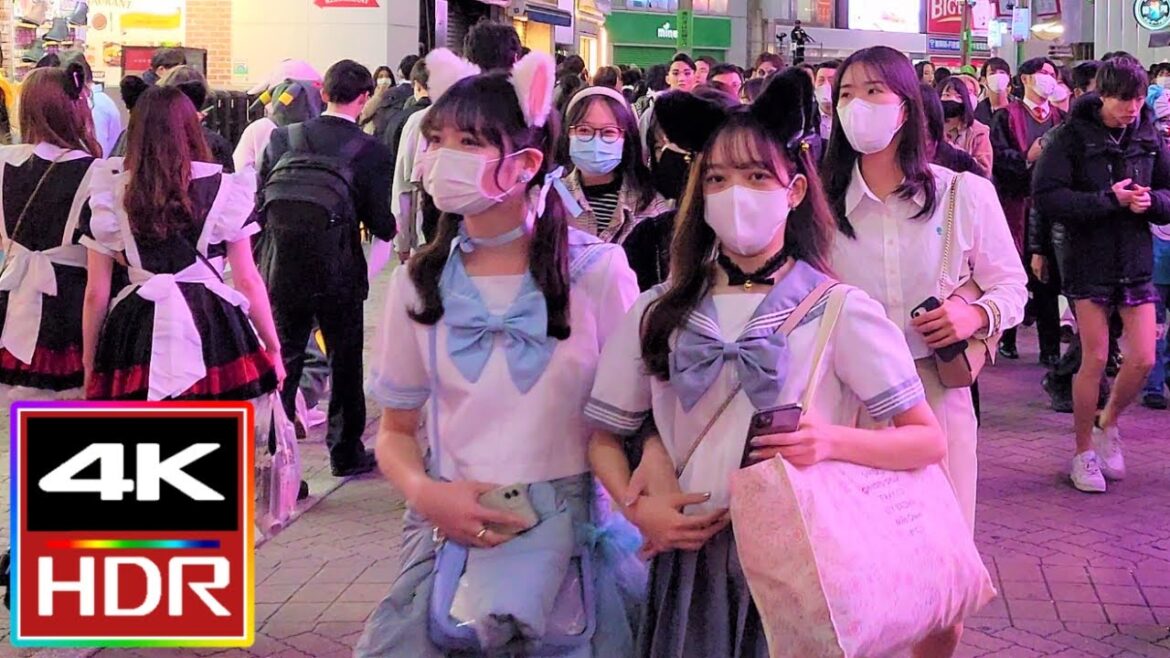 Shibuya Halloween 2022 Walking Tour [4K HDR] 渋谷 ハロウィン 🎃