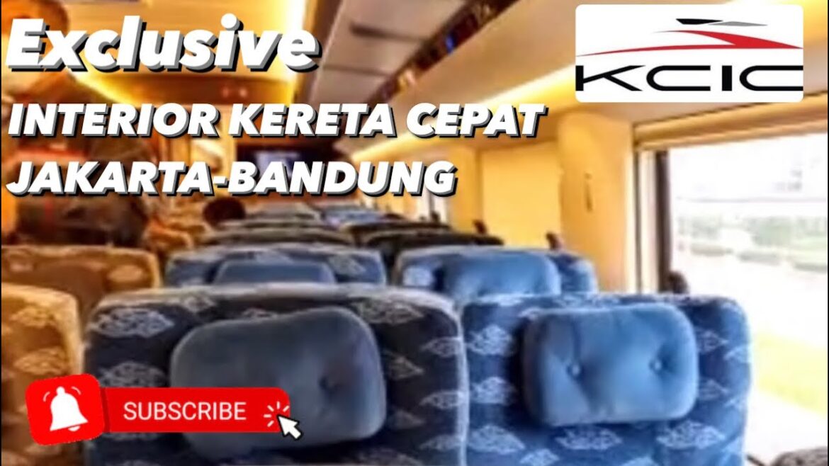 INTERIOR KERETA CEPAT JAKARTA BANDUNG/KCIC