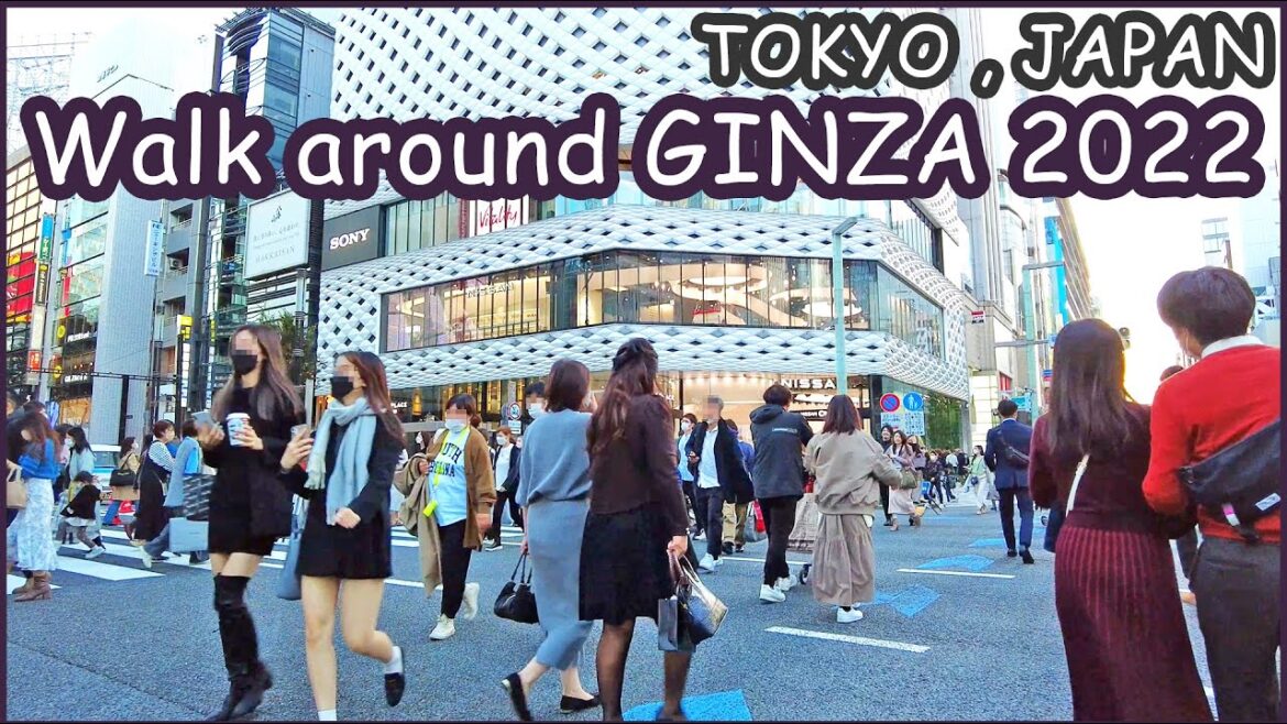 walk around GINZA 4K , Tokyo Japan