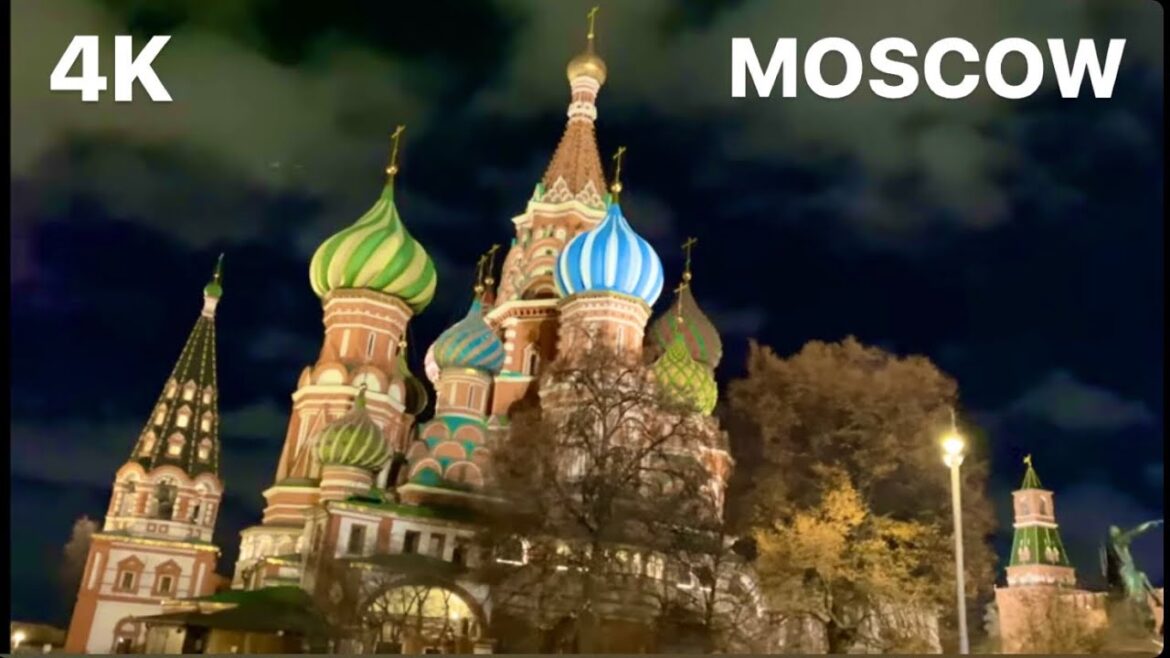 Moscow 2022 / City Center Walking Tour / 4K UHD 60fps