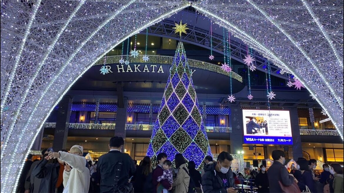 Christmas market Fukuoka🇯🇵Walking in Japan. Christmas market Fukuoka🇯🇵Walking in Japan.
