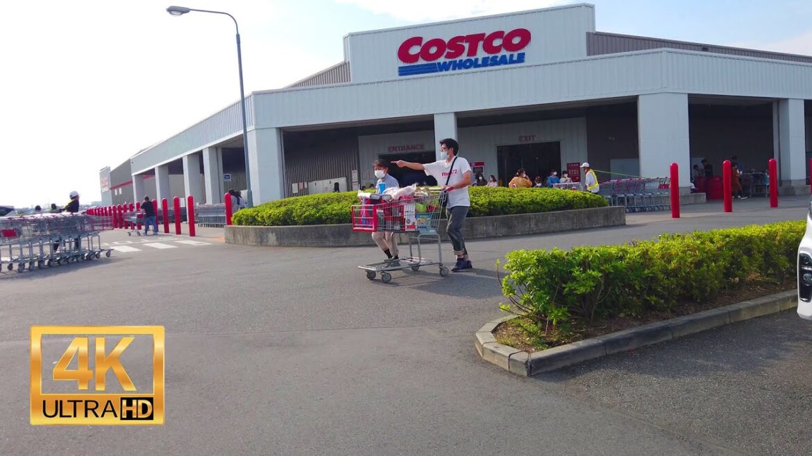 4K Japan - Walking around Japanese Costco 2021