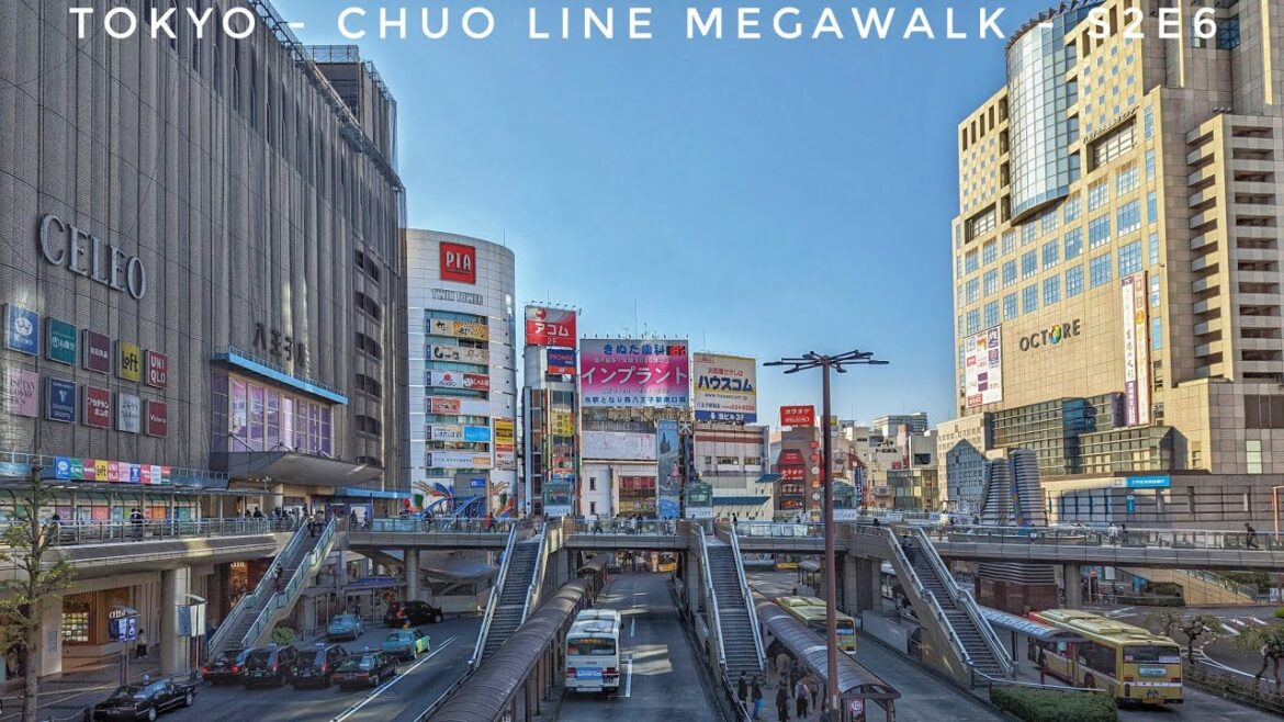 Tokyo Megawalk - Chuo Line Tokyo Station to Takao S2E6 - Tachikawa to Hachijoji - 東京、立川から八王子までの散歩