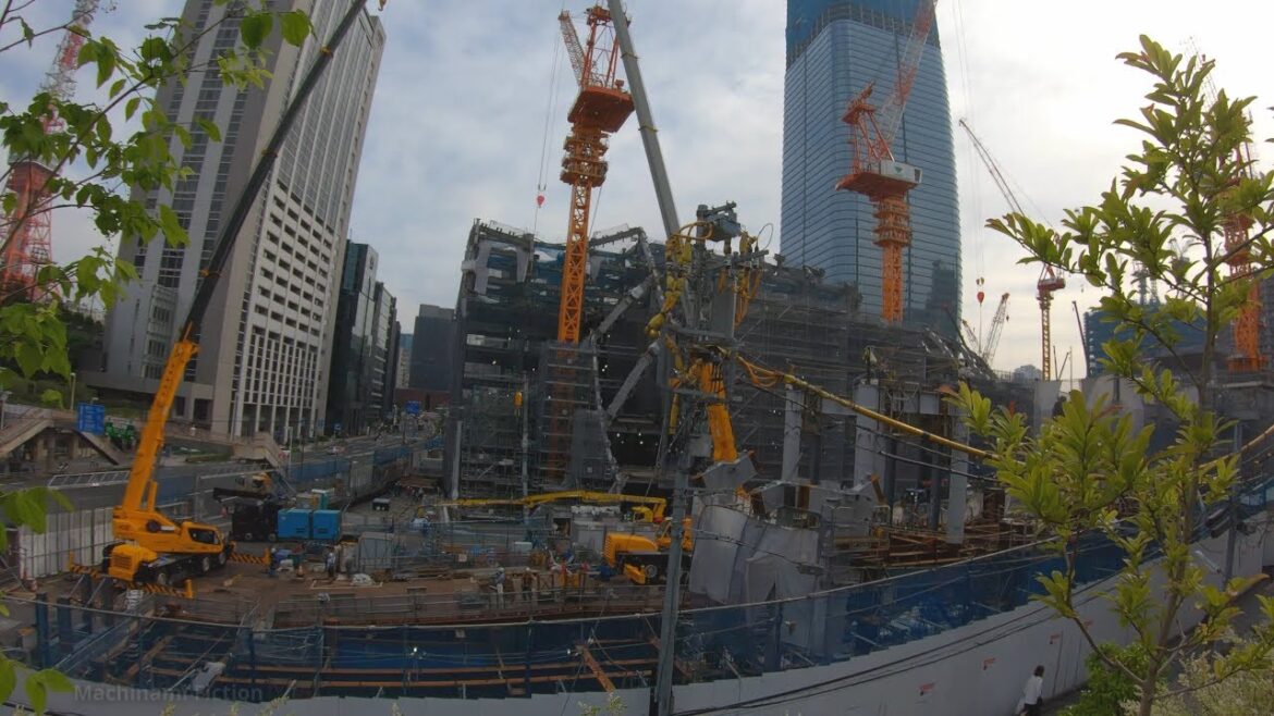 Tokyo Japan　虎ノ門・麻布台プロジェクト周辺一周①　Around Toranomon Azabudai Project (multi-purpose development)　東京　再開発