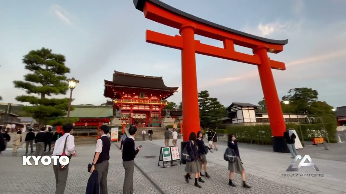 walking through kyoto japan