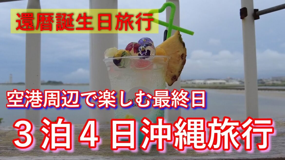 【還暦誕生日旅行】お気に入りの場所を巡る最終日、ジャッキーステーキ・ウミカジテラス・那覇空港のおススメの場所【旅行Vlog】