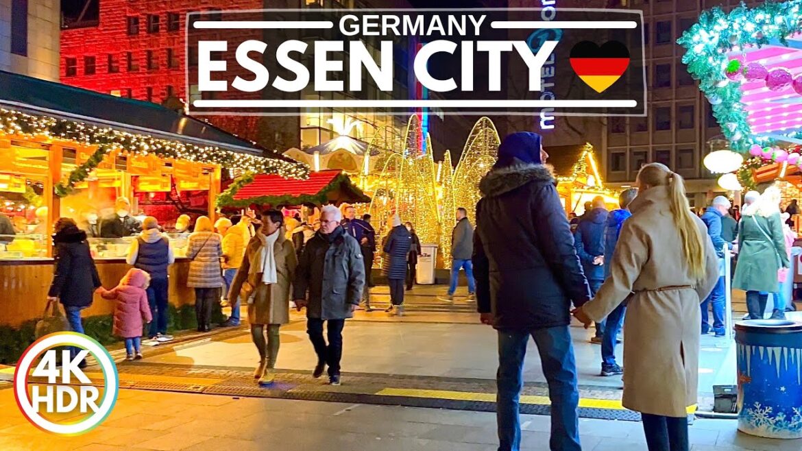 🇩🇪 Essen Germany🎄Christmas Market Walking Tour in 4K-HDR, Beautiful Christmas Lights 🇩🇪 Essen Germany🎄Christmas Market Walking Tour in 4K-HDR, Beautiful Christmas Lights