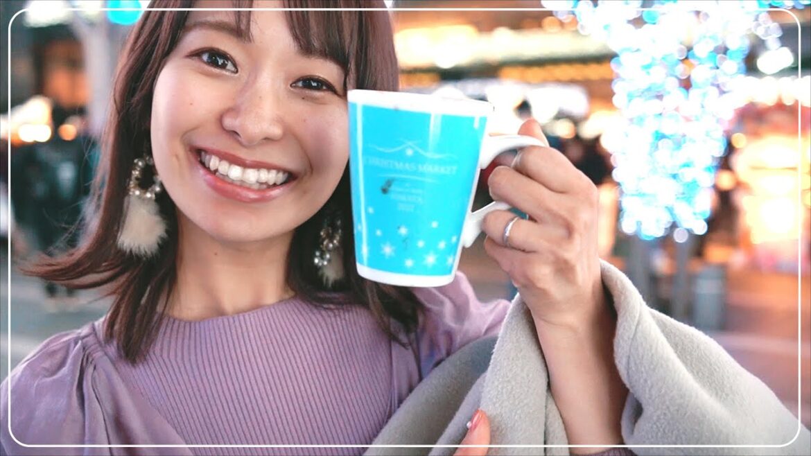 【美女揃い】店員さんが美人過ぎる屋台！福岡のクリスマスマーケット2022を徹底解剖！ 【 博多駅 】 japanese street food