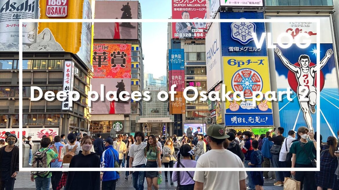 Deep places of Osaka Umeda Shinsaibashi (Dotonbori) Shinseka 2, travel vlog day in my life in Japan