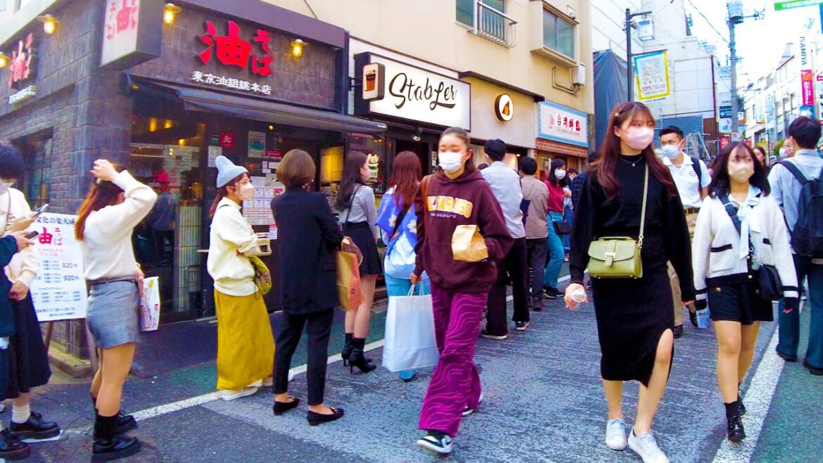 Shimokitazawa in Tokyo is a sacred place for young people ♪💖🐶4K ASMR non-stop 1 hour 01 minutes