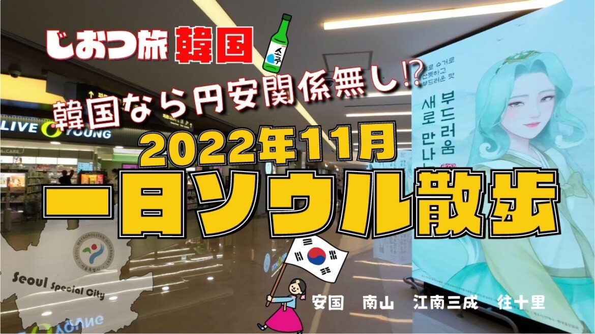 じおつ旅 韓国 2022年11月一日ソウル散歩 / 韓国なら円安関係なし⁉ じおつ旅 韓国 2022年11月一日ソウル散歩 / 韓国なら円安関係なし⁉