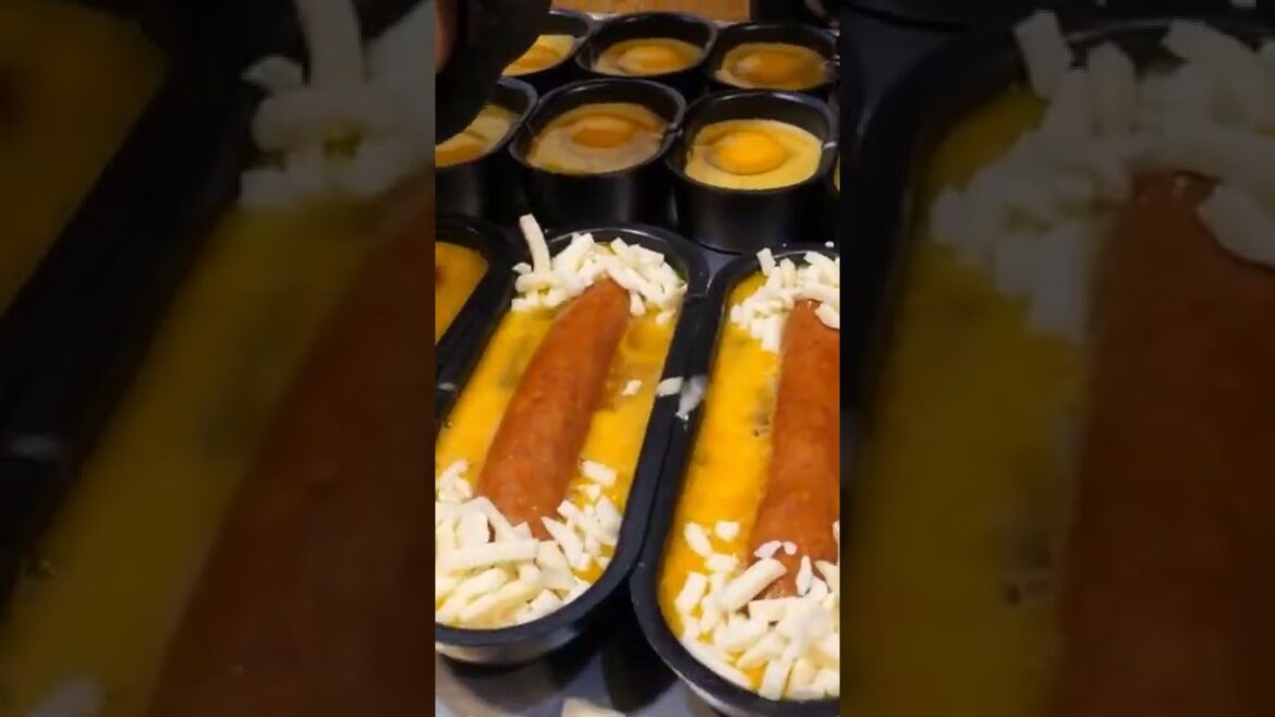 Street Food - Sausage Cheese and Egg Bread in Japan 🇯🇵... #shorts #streetfood