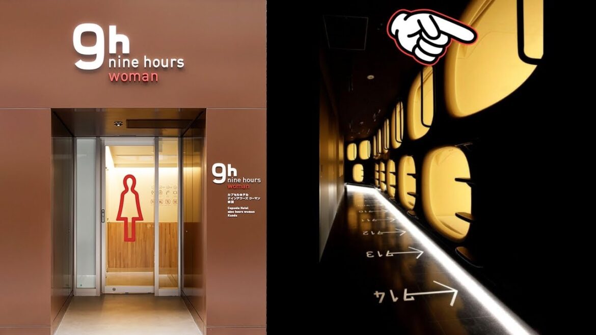 Women-Only Cheap Capsule Hotel Experience in Japan 😪🛌 nine hours woman Kanda カプセルホテル ナインアワーズウーマン神田