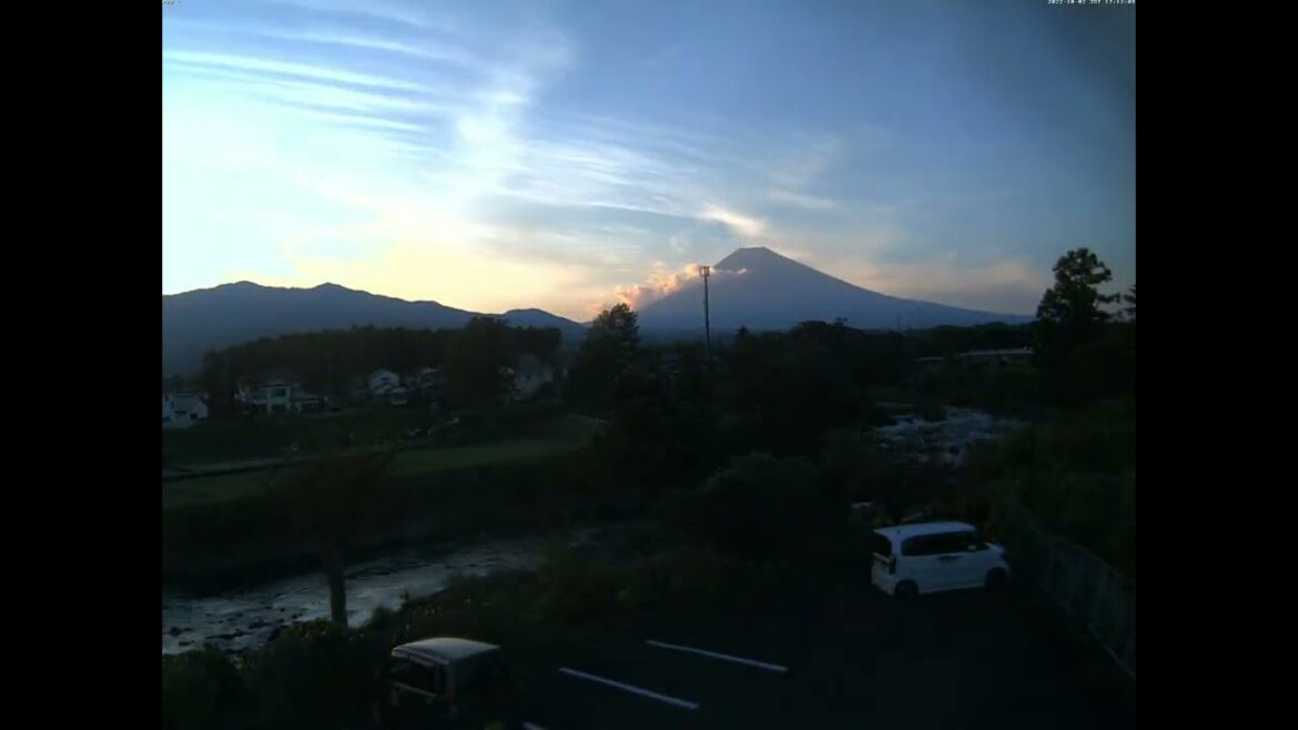 Mt  Fuji Time Lapse Video from Susono Fujiyama Live Camera 17 in 2022 10