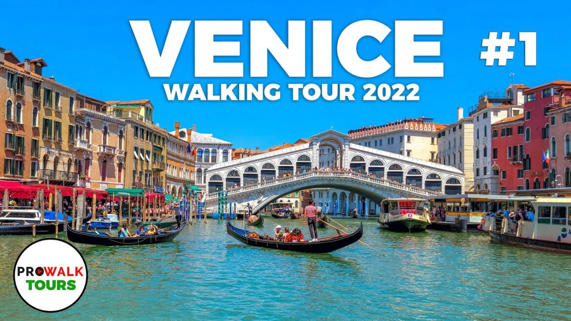 Venice, Italy Walking Tour 2022 - 4K 60fps PART 1 - with Captions