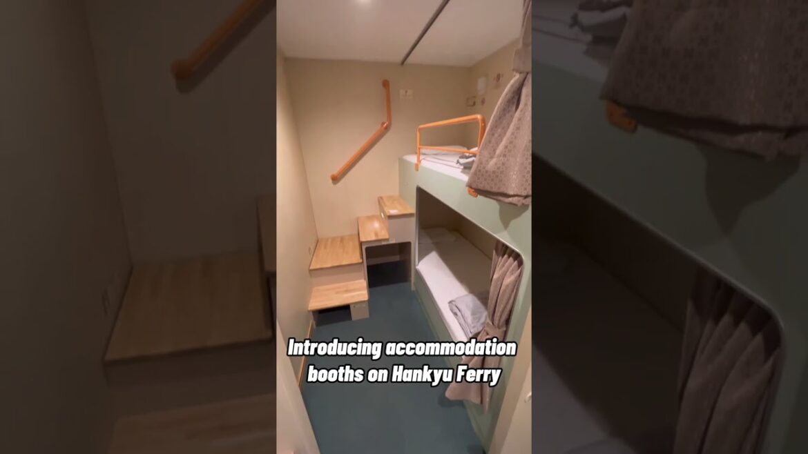 【moving capsule room】Introduce accommodation booths on Japanese ferries #shorts #japan #ferry