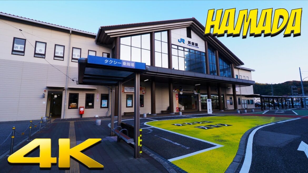 4K JAPAN | HAMADA in SHIMANE PREFECTURE - Driving