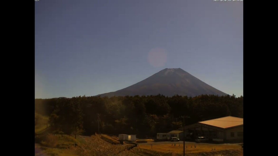 Mt  Fuji Time Lapse Video from Asagiri Fujiyama Live Camera 28 in 2022 10