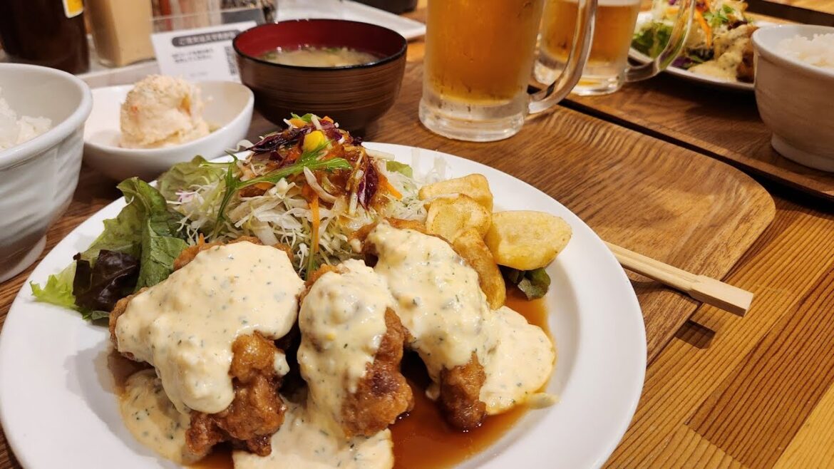 ⛩️일본 후쿠오카 여행 03 [4K] 야쿠인 맛집 봄바키친에서 먹는 치킨난반 정식, 하카타역 포르자 FORZA 호텔, Japan Fukuoka Yakuin - 하이거니 Vlog