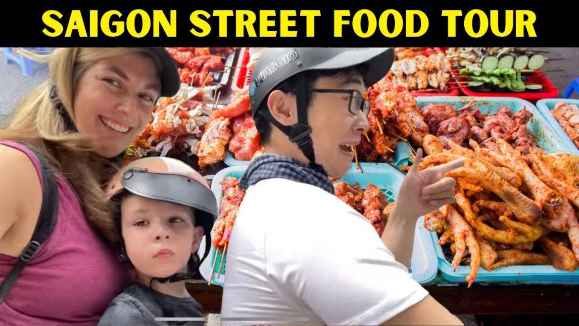 VIETNAMESE STREET FOOD TOUR ON MOTORBIKES IN SAIGON VIETNAM 🇻🇳