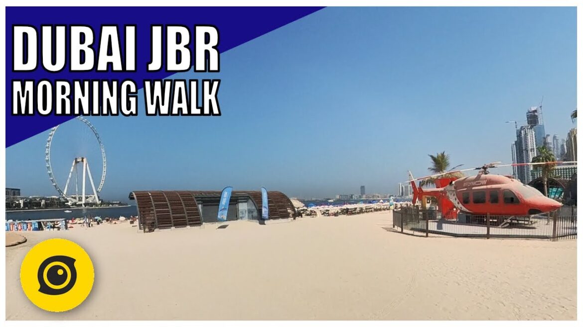 Dubai 2022 #2 • (Vlog) Dubai JBR Beach Morning Walk • Insta360 X3 • 10 November 2022