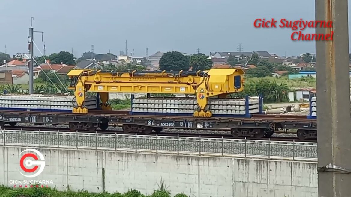 Mantap ... PEMASANGAN REL SEKITAR CASTING YARD 4 KOPO BANDUNG II Proyek Kereta Cepat Jakarta Bandung